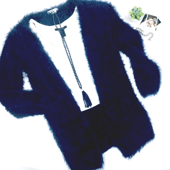 Jackets & Blazers - Glamorous Faux Fur Jacket in Blue L